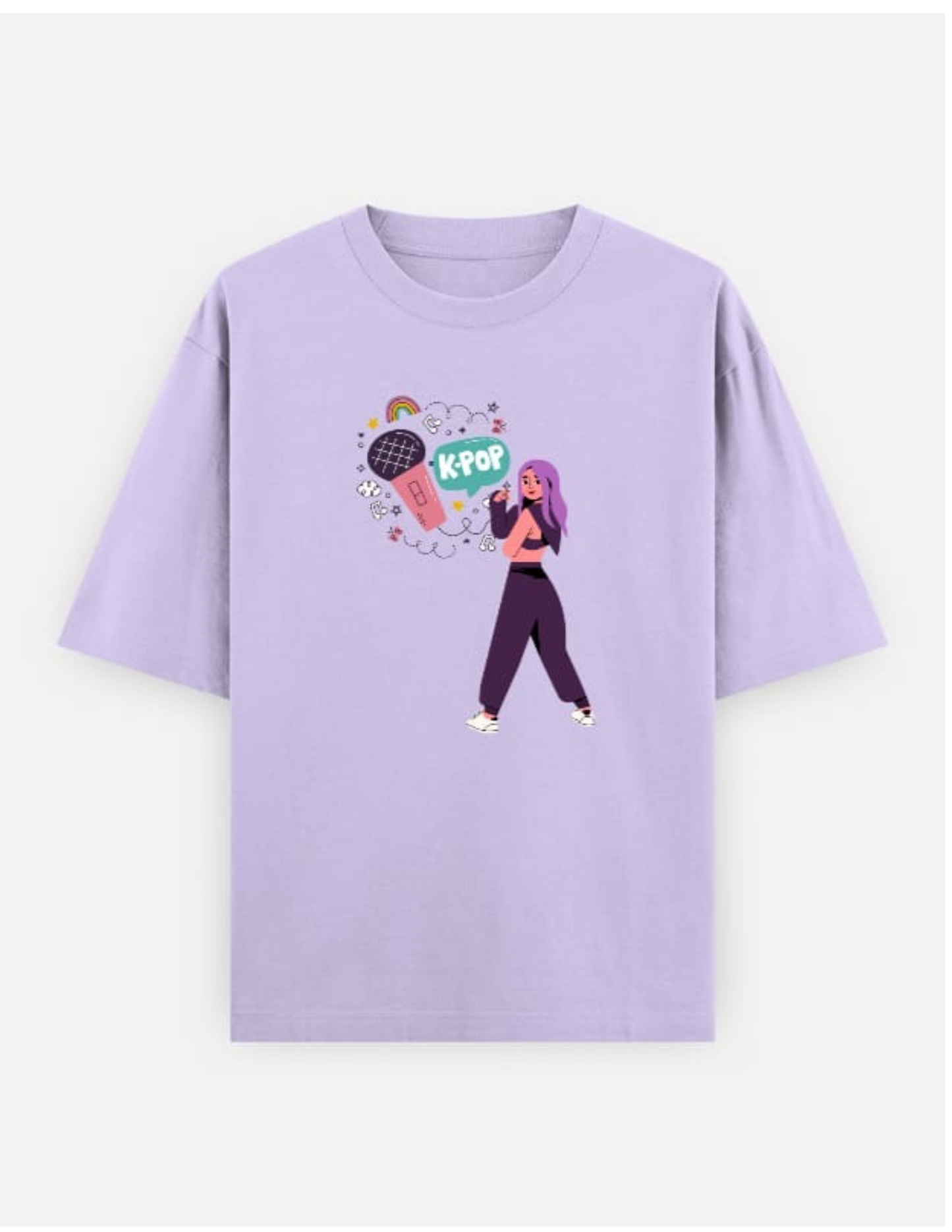 Kpop Oversized Cotton T-Shirt