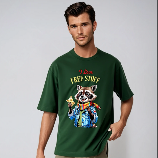 Free Raccoon Oversized T-shirt