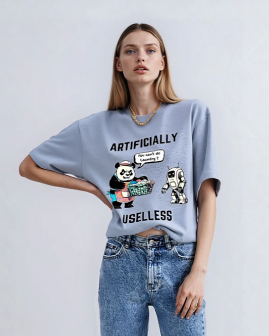 AI vs Panda Oversized T-shirt